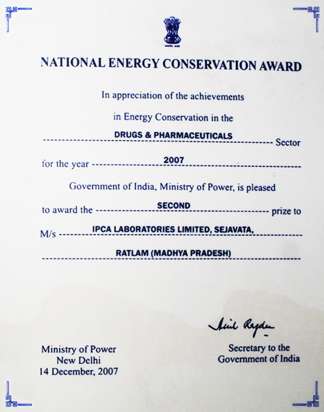 certificate-energy-conservation-award-2007